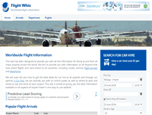 Tablet Screenshot of flightwhiz.com