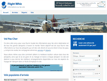 Tablet Screenshot of fr.flightwhiz.com